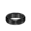 Triton 7MM Tungsten Carbide Ring - Brushed Finish and Step Edge