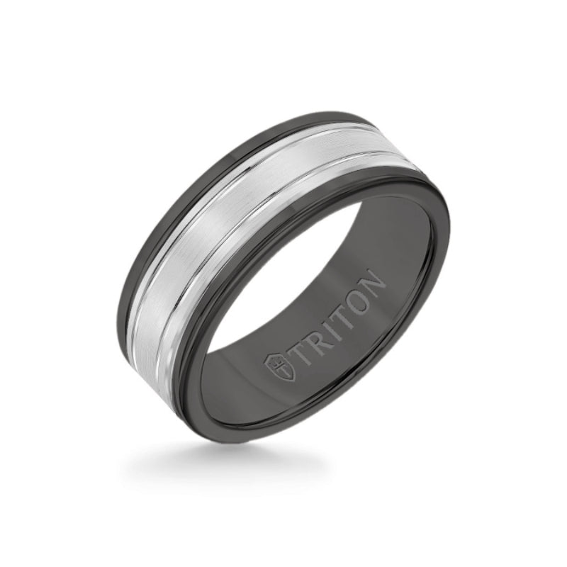 Triton wedding band deals tungsten carbide 8mm