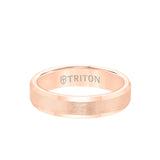 Triton 5MM Tungsten Carbide Ring - Brush Finish and Bevel Edge