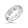 Triton 6MM Tungsten Carbide Ring - Satin Finish and Rolled Edge