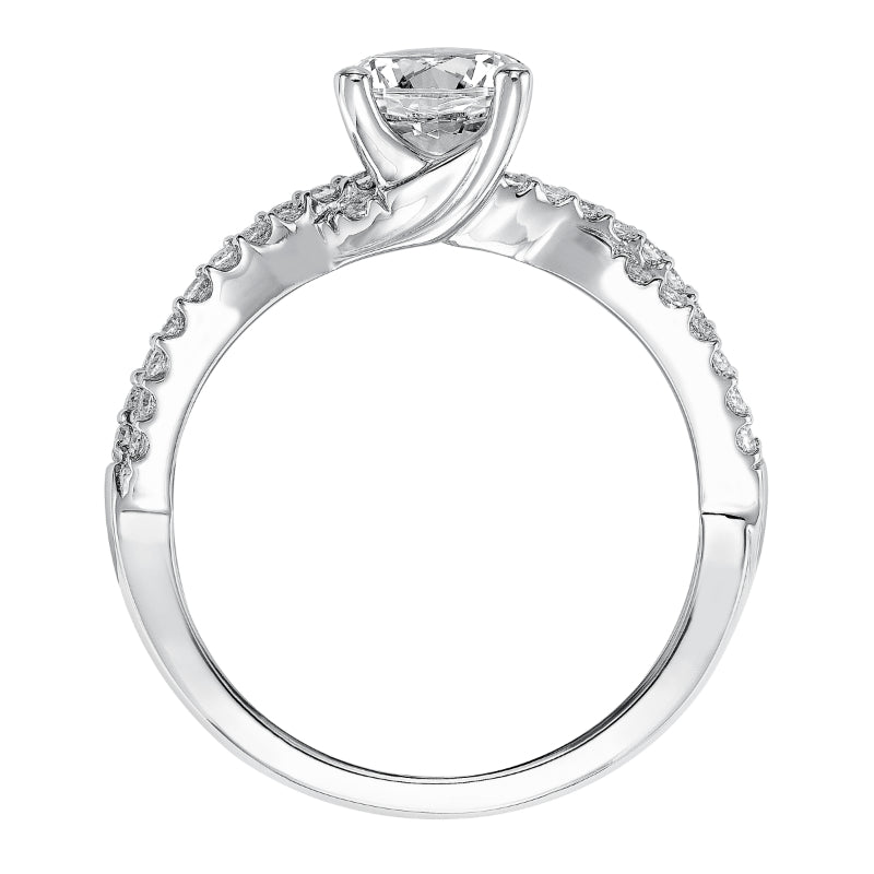 14K White Gold 0.27ct Diamond Engagement Ring