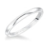 Artcarved Bridal Band No Stones Classic Wedding Band Pixie 14K White Gold