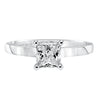 Artcarved Bridal Mounted with CZ Center Classic Engagement Ring Taryn 14K White Gold