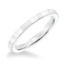 Artcarved Bridal Band No Stones Classic Solitaire Wedding Band Jesse 14K White Gold