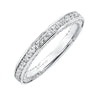 Artcarved Bridal Mounted with Side Stones Contemporary Twist Diamond Wedding Band Astara 14K White Gold