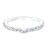 Artcarved Bridal Mounted with Side Stones Classic Diamond Wedding Band Constance 14K White Gold