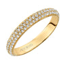 Artcarved Bridal Mounted with Side Stones Contemporary Stackable Eternity Anniversary Band 14K Yellow Gold