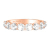 Artcarved Bridal Mounted with Side Stones Classic Rose Goldcut Diamond Anniversary Band 14K Rose Gold