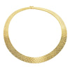 Charles Garnier 1 Karat gold necklace with diamond cut 17''