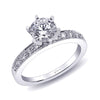 Coast Diamond 14k White Gold 0.26ct Diamond Semi-Mount Engagement Ring