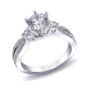 Coast Diamond 14k White Gold 0.29ct Diamond Semi-Mount Engagement Ring