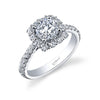 Coast Diamond 14k White Gold 0.78ct Diamond Semi-Mount Engagement Ring