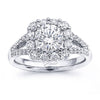 Coast Diamond 14k White Gold 0.8ct Diamond Semi-Mount Fishtail Engagement Ring