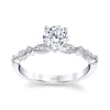 Coast Diamond 14k White Gold Milgrain Engagement Ring