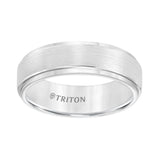 Triton White Tungston Carbide Men's 7mm Wedding Band