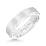 Triton White Tungsten Carbide Men's 6mm Wedding Band