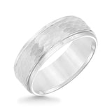 Triton White Tungston Carbide Men's 8mm Wedding Band