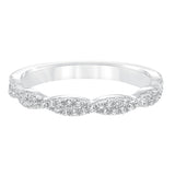 Goldman 14k White Gold 0.23ct Diamond Wedding Band