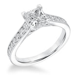 Goldman 14k White Gold 0.38ct Diamond Semi Mount Engagement Ring