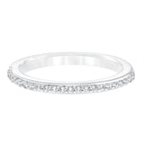 Goldman 14k White Gold 0.19ct Diamond Wedding Band