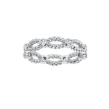 Artcarved Bridal Mounted with Side Stones Contemporary Stackable Eternity Anniversary Band 14K Yellow Gold