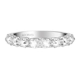 Artcarved Bridal Mounted with Side Stones Classic Rose Goldcut Diamond Anniversary Band 18K Rose Gold