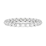 Artcarved Bridal Mounted with Side Stones Classic Rose Goldcut Diamond Anniversary Band 18K White Gold