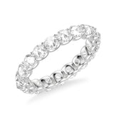 Artcarved Bridal Mounted with Side Stones Classic Rose Goldcut Diamond Anniversary Band 14K White Gold