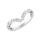 Artcarved Bridal Band No Stones Classic Lyric Anniversary Ring 14K White Gold