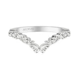 Artcarved Bridal Band No Stones Classic Lyric Anniversary Ring 14K White Gold