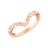 Artcarved Bridal Band No Stones Classic Lyric Anniversary Ring 14K Rose Gold