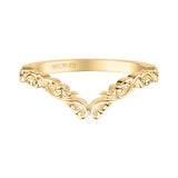 Artcarved Bridal Band No Stones Classic Lyric Anniversary Ring 18K Yellow Gold