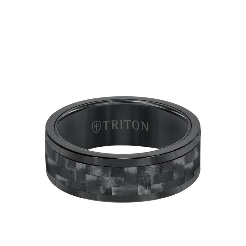 Triton 8MM Tungsten and Carbon Fiber Ring