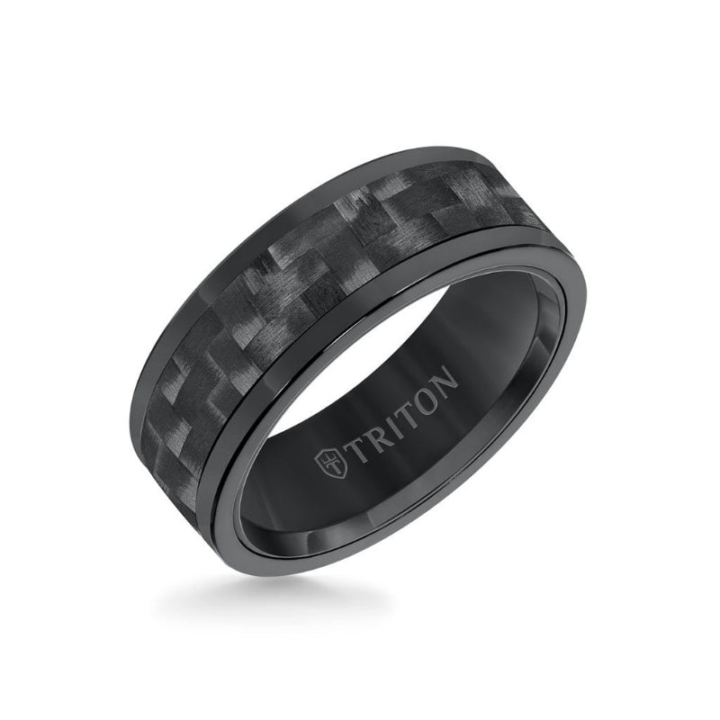 Triton 8MM Tungsten and Carbon Fiber Ring