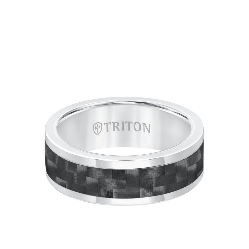 Triton 8MM Tungsten and Carbon Fiber Ring