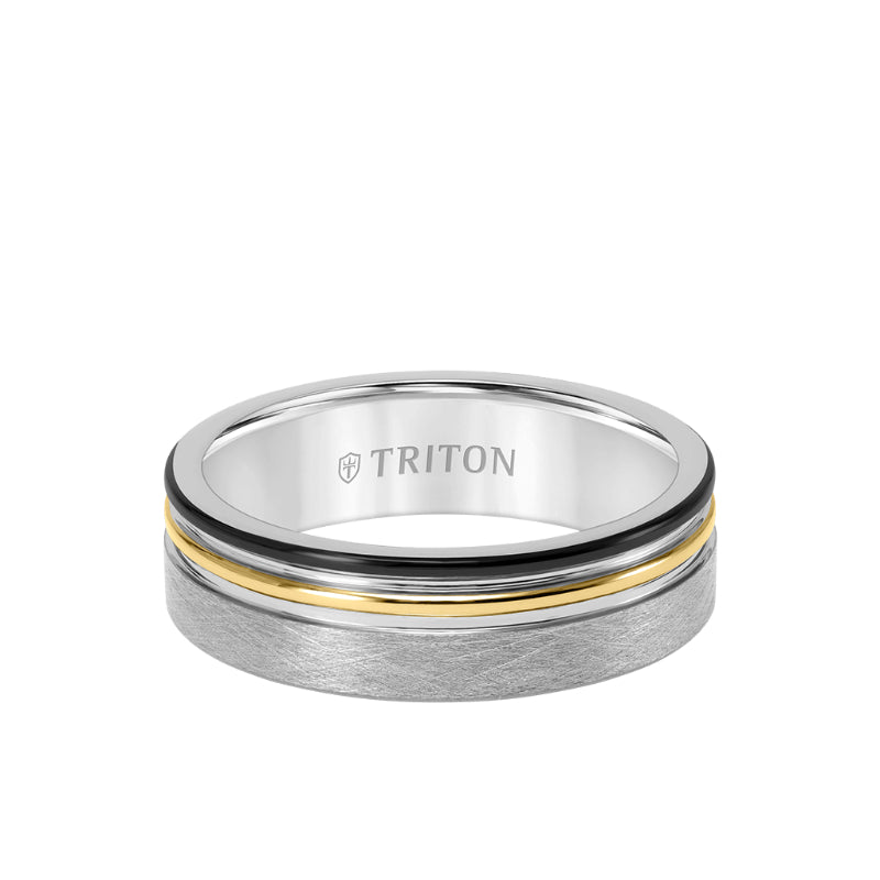 Triton tungsten carbide hot sale mens ring