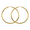 Charles Garnier 14K Gold Hoop Earrings Round 35mm