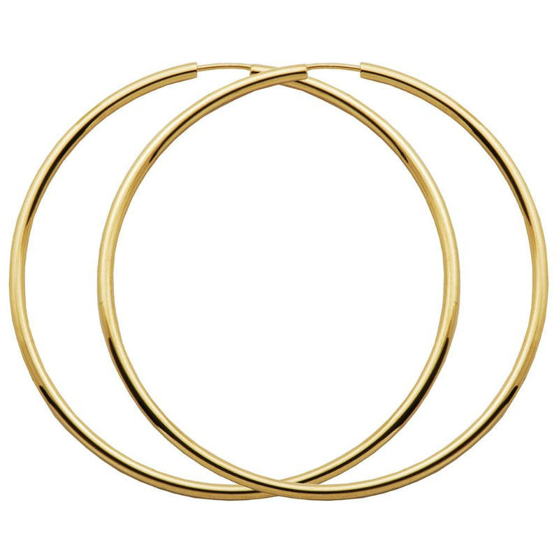 Charles Garnier 14K Gold Hoop Earrings Round 5mm