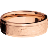 Lashbrook 14k Rose Gold 7mm Men's Wedding Band