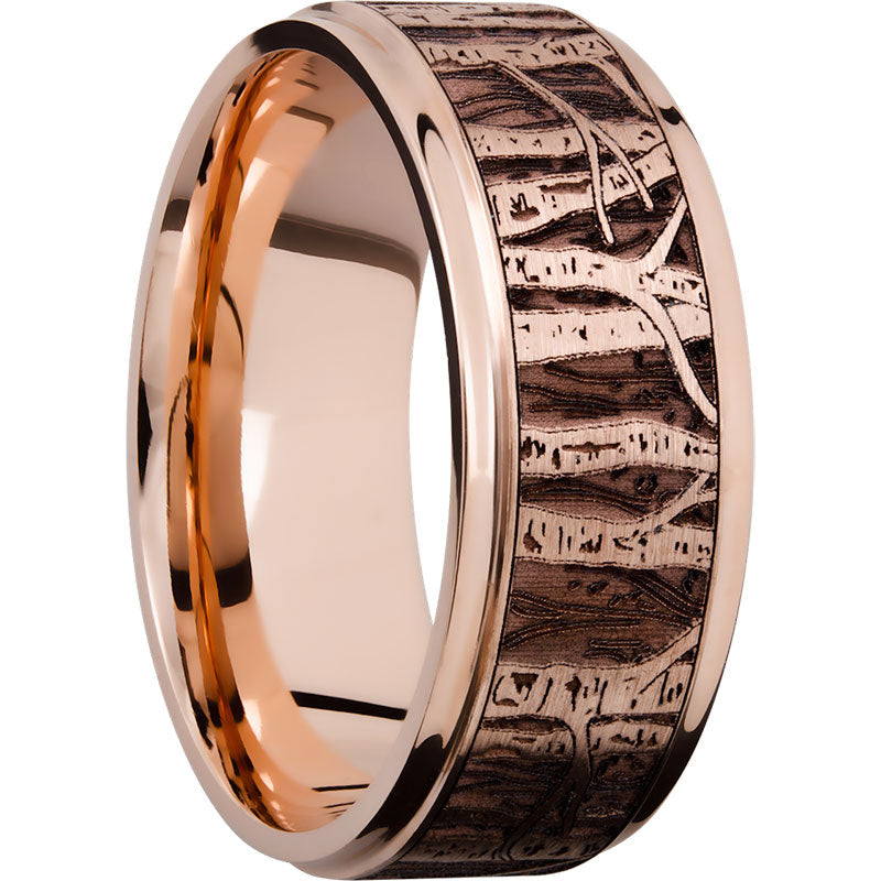 Lashbrook 14k Rose Gold 9mm Men's Wedding Band