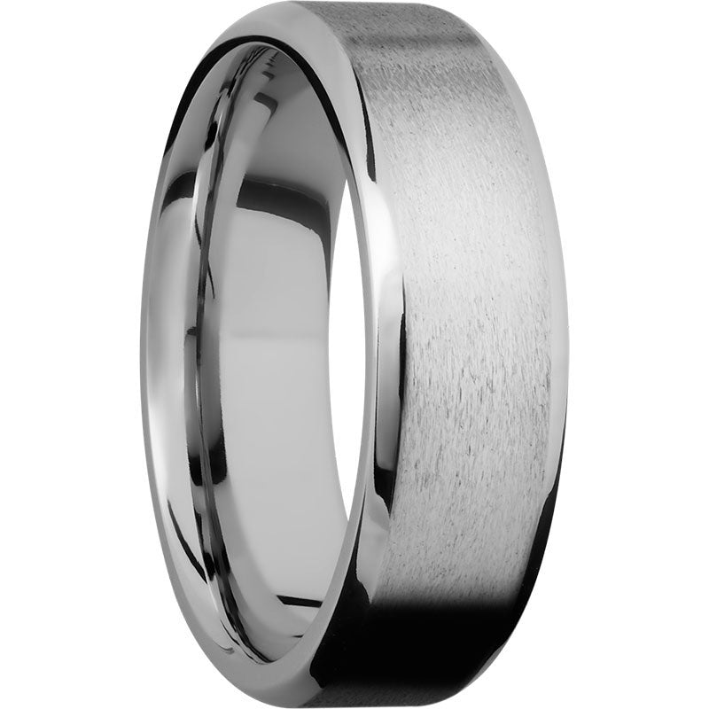 Lashbrook 14k White Gold 7mm Men's Wedding Band