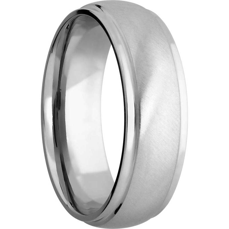 Lashbrook 14k White Gold Men's Wedding Band