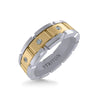 Triton 7MM 14K Gold Eternity Diamond Ring - T-Link Design