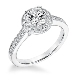 Goldman 14k White Gold 0.27ct Diamond Semi Mount Engagement Ring