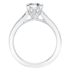 Goldman 14k White Gold 0.38ct Diamond Semi Mount Engagement Ring