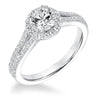 Goldman 14k White Gold 0.36ct Diamond Semi Mount Engagement Ring