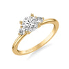 Artcarved Bridal Mounted with CZ Center Classic Engagement Ring 14K Yellow Gold