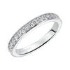 Artcarved Bridal Mounted with Side Stones Classic 3-Stone Engagement Ring Natalia 14K White Gold