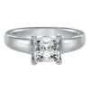 Artcarved Bridal Unmounted No Stones Classic Solitaire Engagement Ring Hannah 14K White Gold