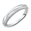 Artcarved Bridal Mounted with Side Stones Contemporary Diamond Wedding Band Shania 14K White Gold